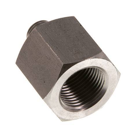 G 1/8'' x G 3/8'' M/F RVS Neusstuk 630 Bar - Hydrauliek