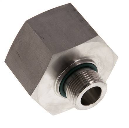 G 3/4'' x G 1 1/2'' M/F RVS Neusstuk 315 Bar - Hydrauliek