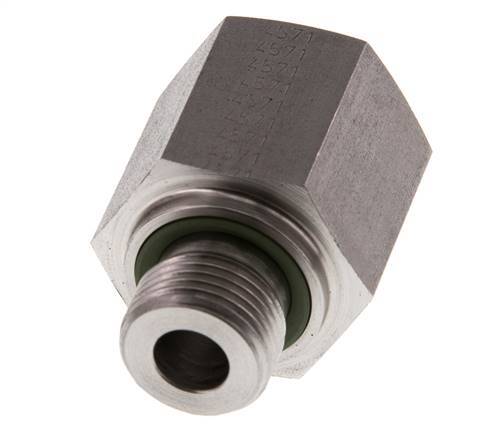 G 3/8'' x G 1/2'' M/F RVS Neusstuk 630 Bar - Hydrauliek