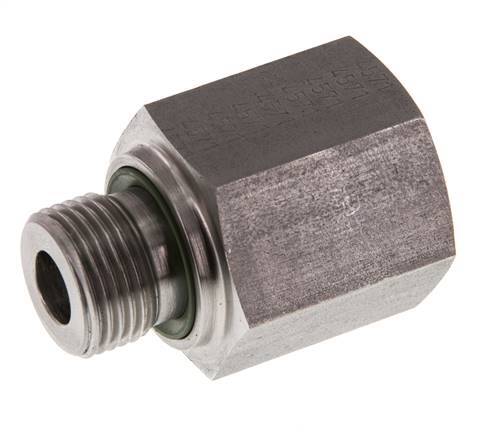 G 3/8'' x G 1/2'' M/F RVS Neusstuk 630 Bar - Hydrauliek