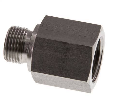 G 3/8'' x G 1/2'' M/F RVS Neusstuk 630 Bar - Hydrauliek
