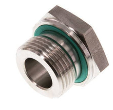 G 1'' x G 1/2'' M/F RVS Neusstuk 400 Bar - Hydrauliek