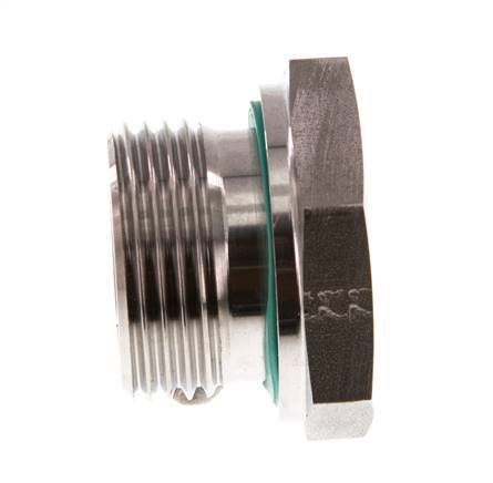 G 1'' x G 1/2'' M/F RVS Neusstuk 400 Bar - Hydrauliek