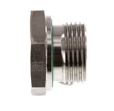G 1'' x G 3/8'' M/F RVS Neusstuk 400 Bar - Hydrauliek
