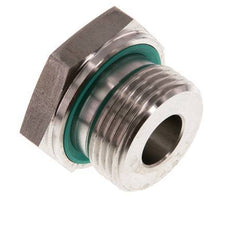 G 1'' x G 3/8'' M/F RVS Neusstuk 400 Bar - Hydrauliek