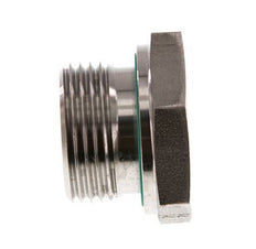 G 1'' x G 3/8'' M/F RVS Neusstuk 400 Bar - Hydrauliek