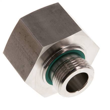G 1'' x G 1 1/2'' M/F RVS Neusstuk 315 Bar - Hydrauliek