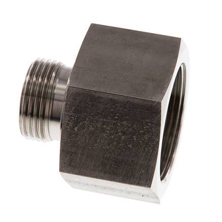 G 1'' x G 1 1/2'' M/F RVS Neusstuk 315 Bar - Hydrauliek