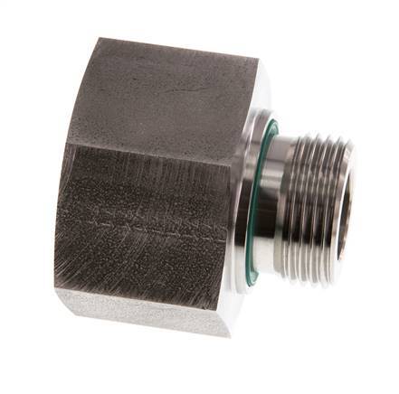G 1'' x G 1 1/4'' M/F Stainless steel Reducing Adapter 400 Bar - Hydraulic