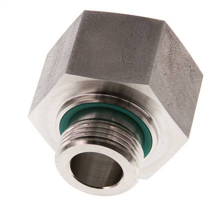 G 1'' x G 1 1/4'' M/F Stainless steel Reducing Adapter 400 Bar - Hydraulic