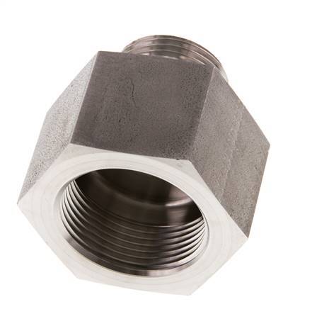 G 1'' x G 1 1/4'' M/F Stainless steel Reducing Adapter 400 Bar - Hydraulic