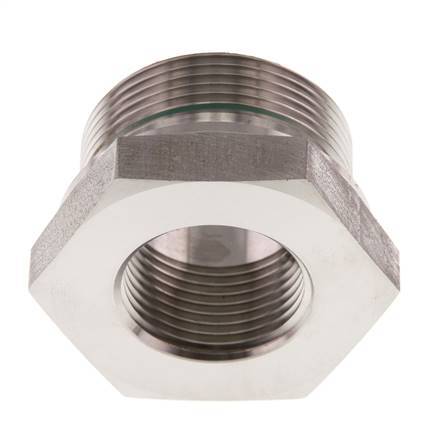G 1 1/2'' x G 1'' M/F RVS Neusstuk 315 Bar - Hydrauliek