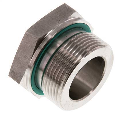 G 1 1/2'' x G 1'' M/F RVS Neusstuk 315 Bar - Hydrauliek
