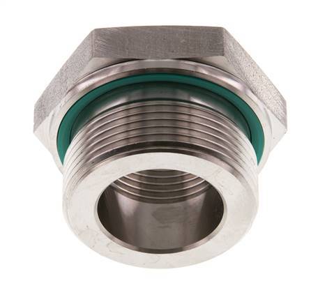 G 1 1/2'' x G 1'' M/F RVS Neusstuk 315 Bar - Hydrauliek