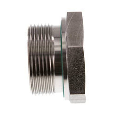 G 1 1/2'' x G 1'' M/F RVS Neusstuk 315 Bar - Hydrauliek