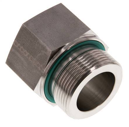 G 1 1/2'' x G 1 1/4'' M/F RVS Neusstuk 315 Bar - Hydrauliek