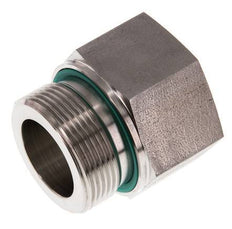 G 1 1/2'' x G 1 1/4'' M/F RVS Neusstuk 315 Bar - Hydrauliek