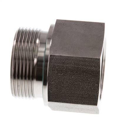 G 1 1/2'' x G 1 1/4'' M/F RVS Neusstuk 315 Bar - Hydrauliek