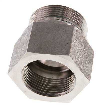 G 1 1/2'' x G 1 1/4'' M/F RVS Neusstuk 315 Bar - Hydrauliek