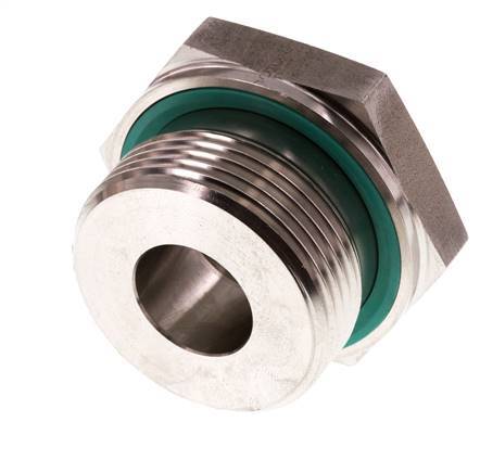 G 1 1/4'' x G 1/2'' M/F RVS Neusstuk 400 Bar - Hydrauliek