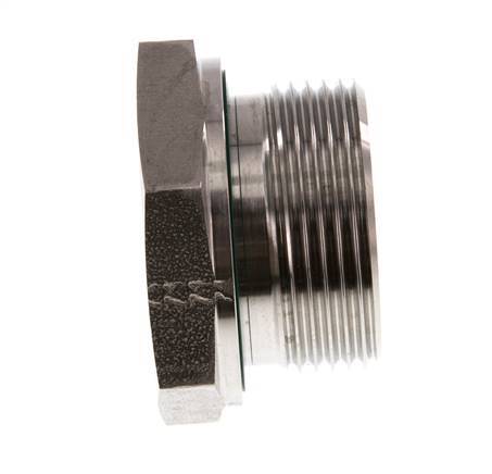 G 1 1/4'' x G 3/4'' M/F RVS Neusstuk 400 Bar - Hydrauliek