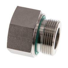 G 1 1/4'' x G 1'' M/F Stainless steel Reducing Adapter 400 Bar - Hydraulic