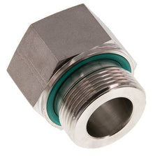 G 1 1/4'' x G 1'' M/F Stainless steel Reducing Adapter 400 Bar - Hydraulic