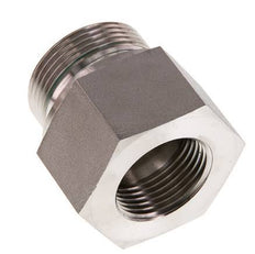 G 1 1/4'' x G 1'' M/F Stainless steel Reducing Adapter 400 Bar - Hydraulic