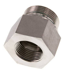G 1 1/4'' x G 1'' M/F Stainless steel Reducing Adapter 400 Bar - Hydraulic