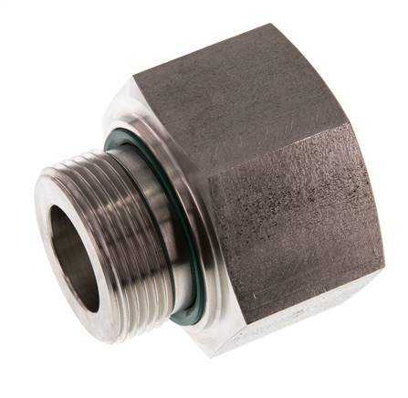 G 1 1/4'' x G 1 1/2'' M/F RVS Neusstuk 315 Bar - Hydrauliek
