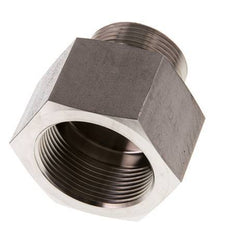 G 1 1/4'' x G 1 1/2'' M/F RVS Neusstuk 315 Bar - Hydrauliek