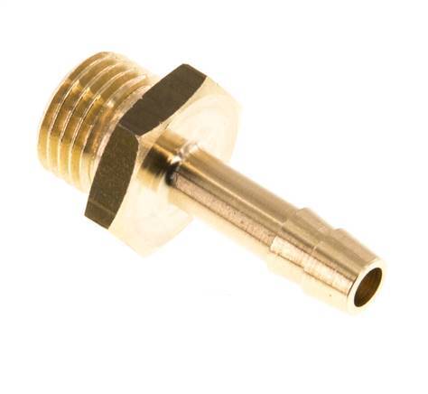 G 1/4'' Male x 6mm Brass Hose barb 16 Bar [5 Pieces]
