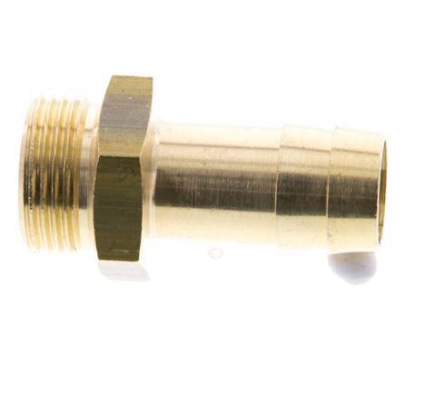 G 3/4'' Buitendraad x 19mm Messing Slangpilaar 16 Bar