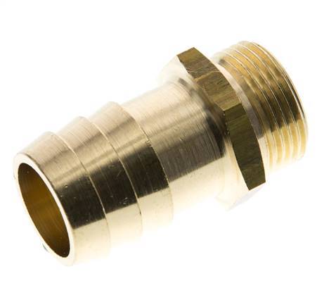 G 3/4'' Buitendraad x 25mm Messing Slangpilaar 16 Bar