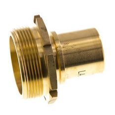 G 2'' Male x 38mm Brass Hose barb with Safety Collar DIN 2817