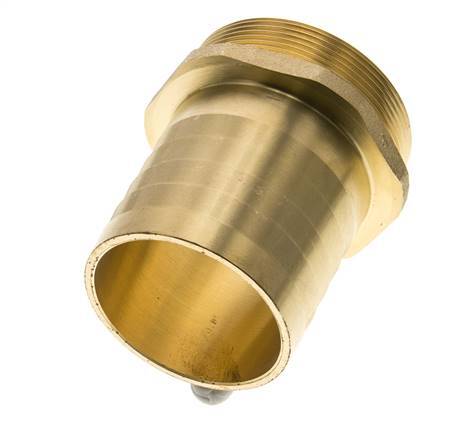 G 2 1/2'' Buitendraad x 63mm Messing Slangpilaar 16 Bar