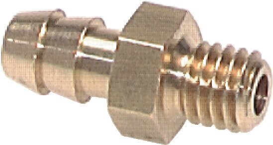 M5 Male x 3mm Brass Hose barb 16 Bar [5 Pieces]