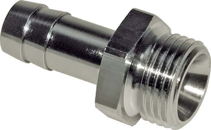 G 1/4'' Male x 4mm Nickel plated Brass Hose barb 16 Bar [5 Pieces]