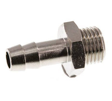 G 1/4'' Male x 9mm Nickel plated Brass Hose barb 16 Bar [5 Pieces]