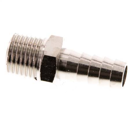 R 1/4'' Buitendraad x 9mm Vernikkeld Messing Slangpilaar 16 Bar [5 Stuks]