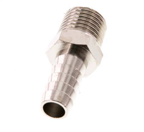 R 1/4'' Buitendraad x 9mm Vernikkeld Messing Slangpilaar 16 Bar [5 Stuks]