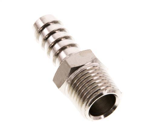 R 1/4'' Buitendraad x 9mm Vernikkeld Messing Slangpilaar 16 Bar [5 Stuks]