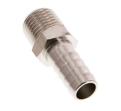 R 1/4'' Buitendraad x 10mm Vernikkeld Messing Slangpilaar 16 Bar [5 Stuks]