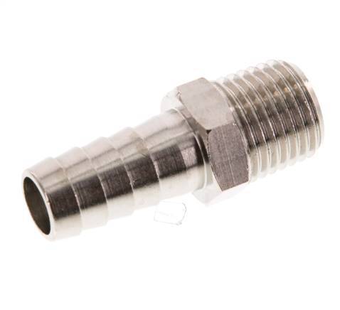 R 1/4'' Buitendraad x 10mm Vernikkeld Messing Slangpilaar 16 Bar [5 Stuks]