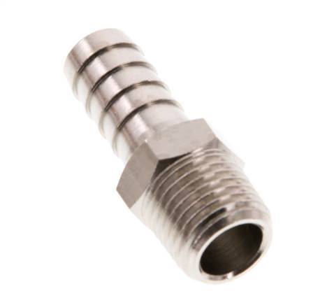 R 1/4'' Buitendraad x 10mm Vernikkeld Messing Slangpilaar 16 Bar [5 Stuks]