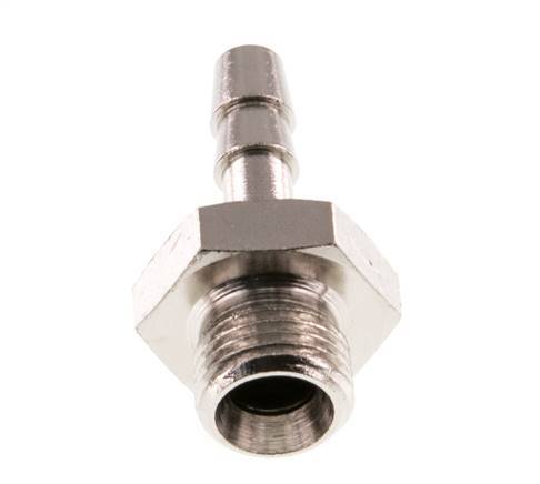 G 1/8'' Male x 4mm Nickel plated Brass Hose barb 16 Bar [5 Pieces]