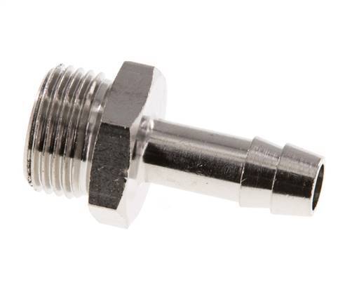 G 3/8'' Male x 8mm Nickel plated Brass Hose barb 16 Bar [5 Pieces]