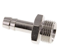 G 3/8'' Male x 8mm Nickel plated Brass Hose barb 16 Bar [5 Pieces]