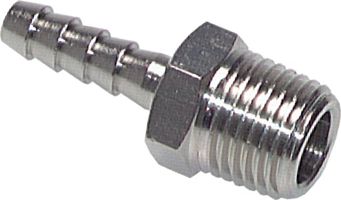R 3/8'' Male x 10mm Nickel plated Brass Hose barb 16 Bar [5 Pieces]