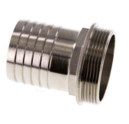 G 2'' Buitendraad x 50mm Vernikkeld Messing Slangpilaar 16 Bar